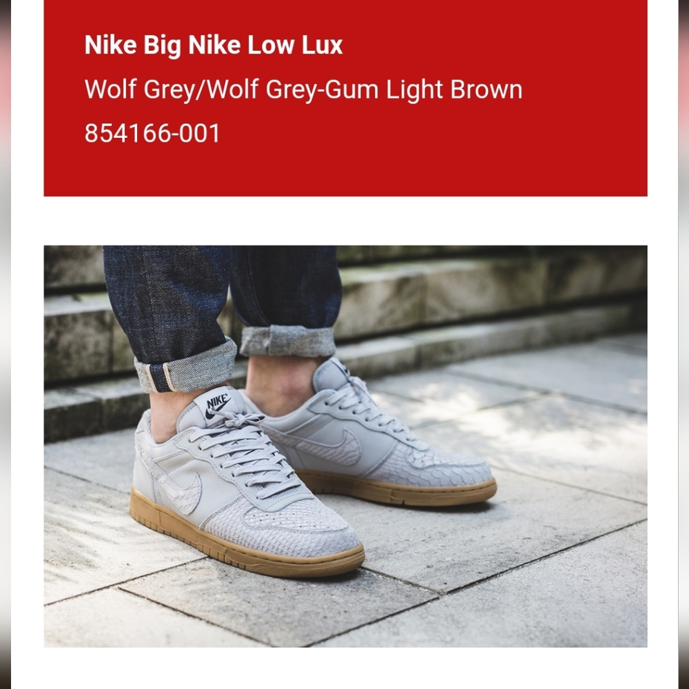 Nike Low Lux Wolf Grey sz 9